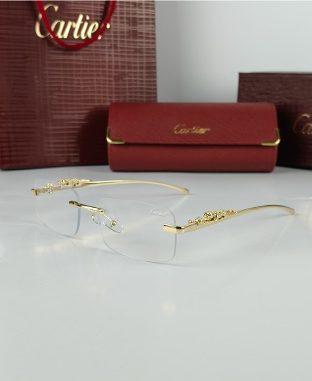 Cartier Golden Leopard Power Glasses Frame-CRT51 - Image 3