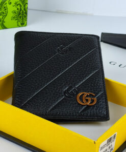 Gucci Leather Men's Wallet Black 8043