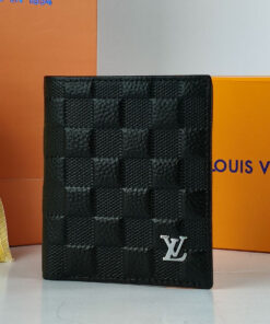 LV Men's Leather Wallet Black