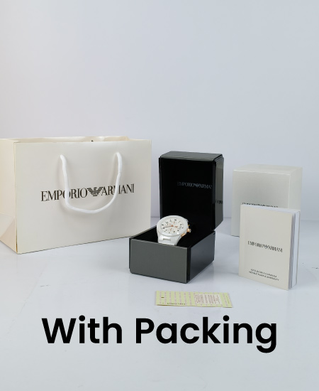 Armani Ceramic White Watch - Image 2