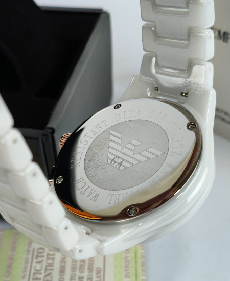 Armani Ceramic White Watch - Image 4