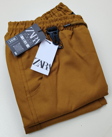 Zara Brown Cargo Trousers - Image 3