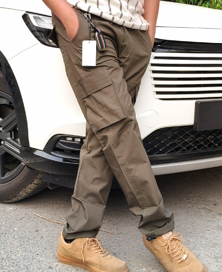 Zara Self Green Cargo Pant