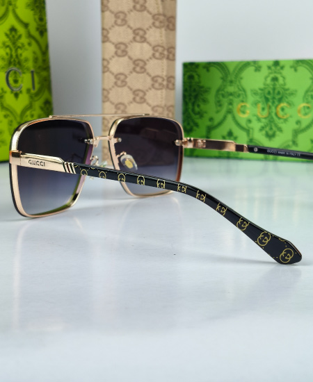 Gucci Sunglasses Golden Black - Image 4