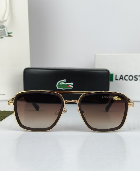 Lacoste Sunglasses Golden Brown Square - Image 3