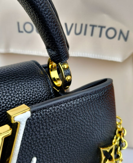 1.1 LV Capucines BB M12345 Black Handbag - Image 7