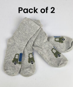 Z Kid's Cotton Winter Socks Pack of 2 (1Year) D12