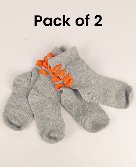 Z Kid's Cotton Winter Socks Pack of 2 (1Y-2Year) D9