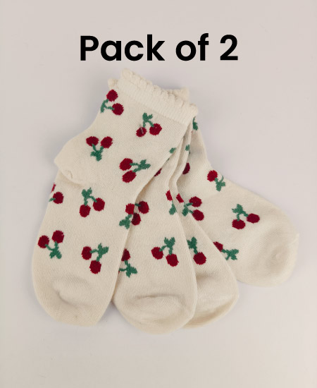 Z Kid's Cotton Winter Socks Pack of 2 (1-2Year) D13