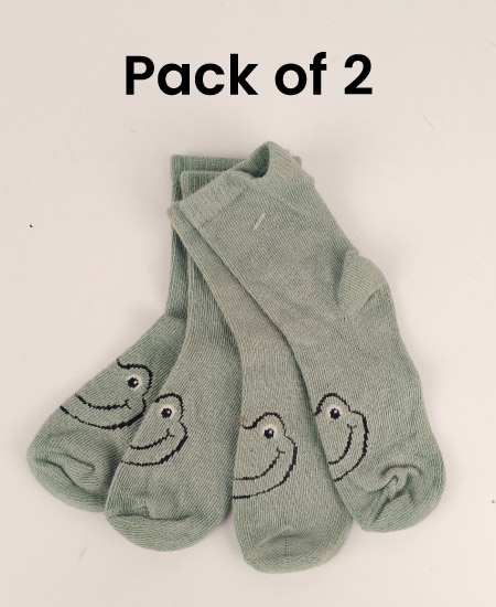 Z Kid's Cotton Winter Socks Pack of 2 (1-2Year) D16