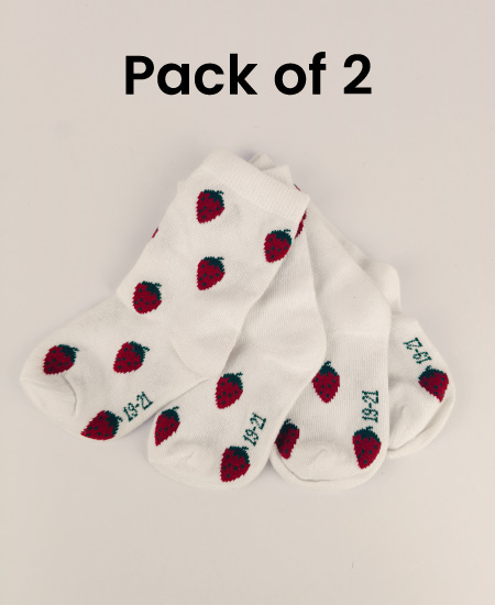 Z Kid's Cotton Winter Socks Pack of 2 (1Y-2Year) D3
