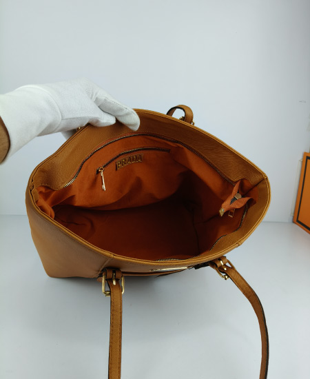 Prada Brown Never Full Handbag - Image 6
