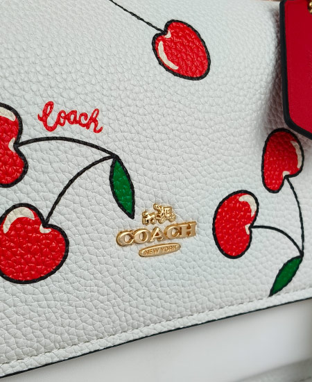 Coach Mini Klare Crossbody With Heart Cherry Print