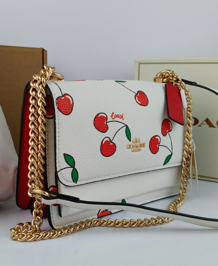 Coach Mini Klare Crossbody With Heart Cherry Print - Image 3