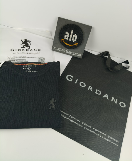 Giordano Black Sweatshirt 3D Logo - Image 4