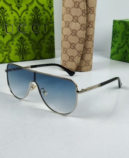 Gucci Sunglasses Silver Blue GG23