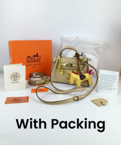 Alternative view of Hermes Mini Kelly Handbags Beige