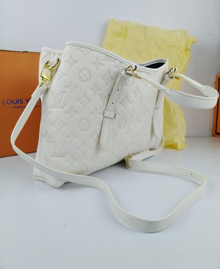Louis Vuitton White Tote Handbag