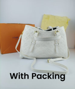 Alternative view of Louis Vuitton White Tote Handbag