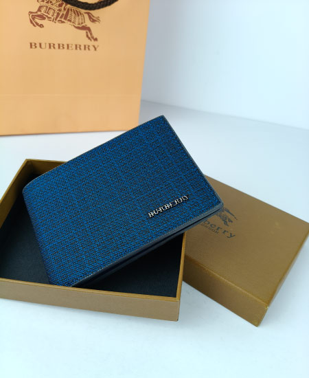 Burberry Blue Men's Wallet - Image 3