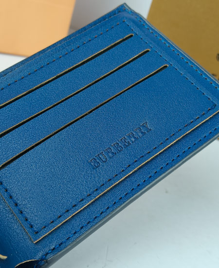 Burberry Blue Men's Wallet - Image 7