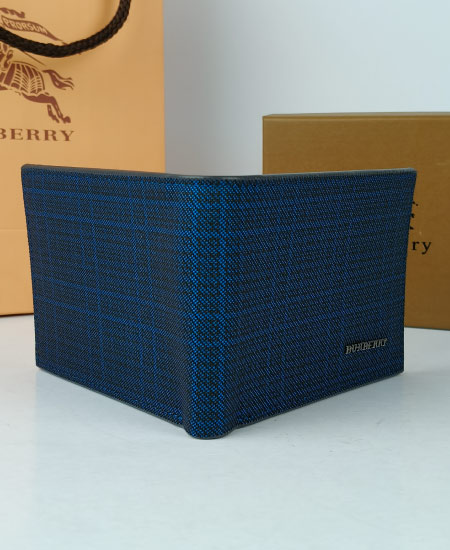 Burberry Blue Men's Wallet - Image 5