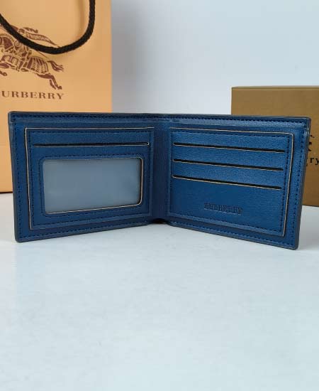Burberry Blue Men's Wallet - Image 6