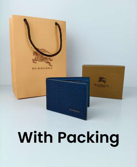 Burberry Blue Men's Wallet - Image 2