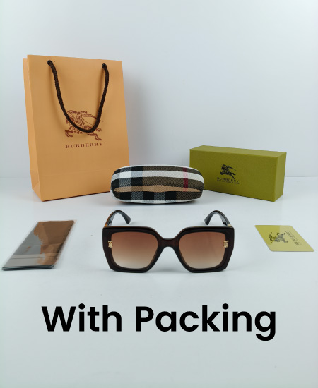 Burberry Sunglasses Chocolate Brown Bur04 - Image 3