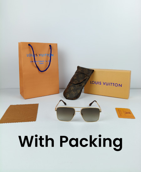 LV Sunglasses Golden Square LV67 - Image 2