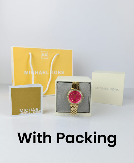 Michael Kors Darci Gold Pink Dial Watch for Ladies - MK-3444 - Image 2