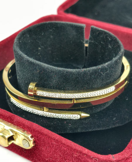 Cartier Crystal Nail Bracelet and Bangles Jewelry - Image 4