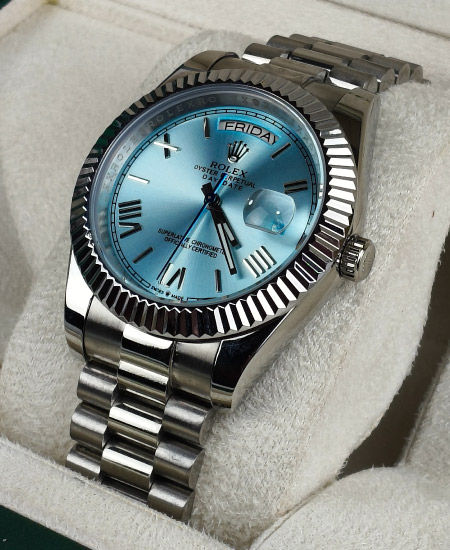 Rolex Day-Date Ice Blue Roman Dial m228236-0012