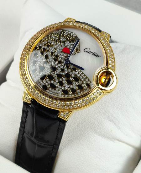 Cartier La Panthère de Cartier Ladies Black Strap Collector Watch