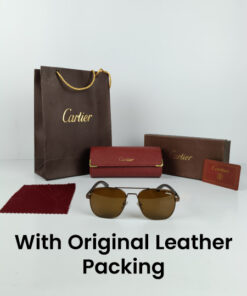 Alternative view of Cartier Luxury Sunglasses Copper Brown CRT08