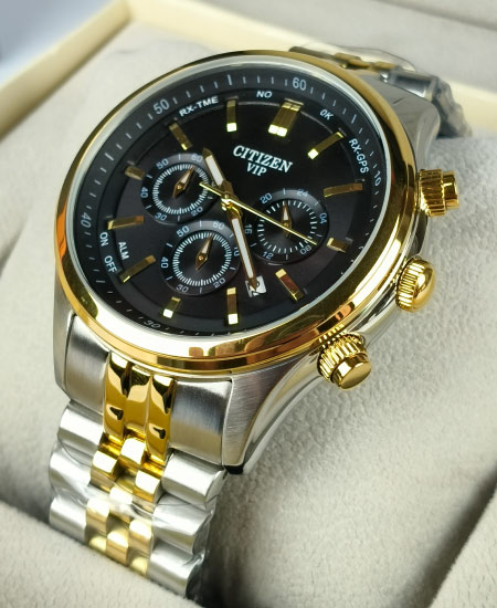 Citizen VIP Jubilee Two Tone Black Dial Watch