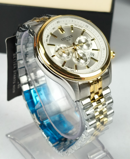 Citizen VIP Jubilee Two Tone White Dial Watch - Image 3