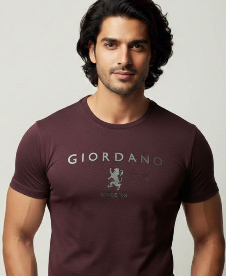 Giordano T-Shirts Deep Burgundy