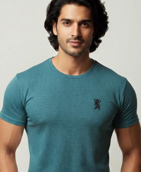 Giordano T-Shirts Green Jacquard