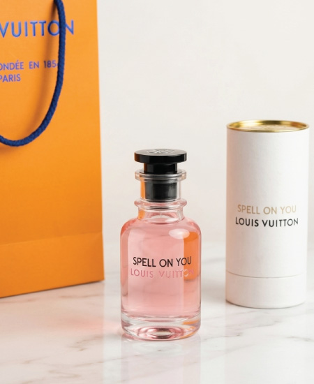 Louis Vuitton Spell On You Eau de Parfum luxury floral musk perfume bottle