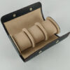 Luxury 3 slot leather watch travel case with watches inside